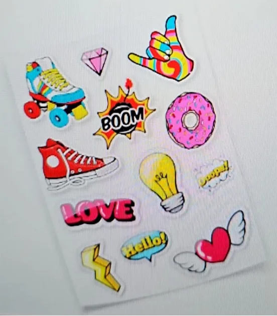 Plancha de stickers